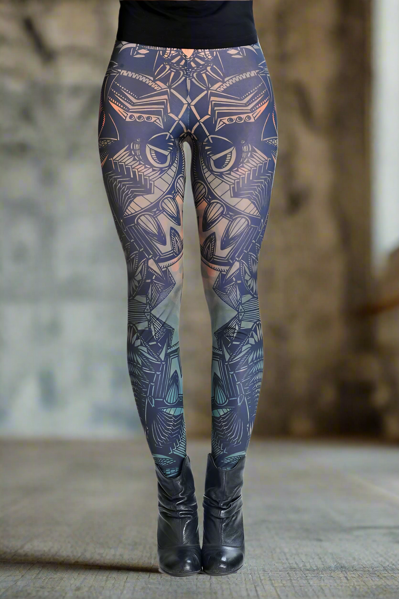 STEAMPANK PRINT LEGGINGS