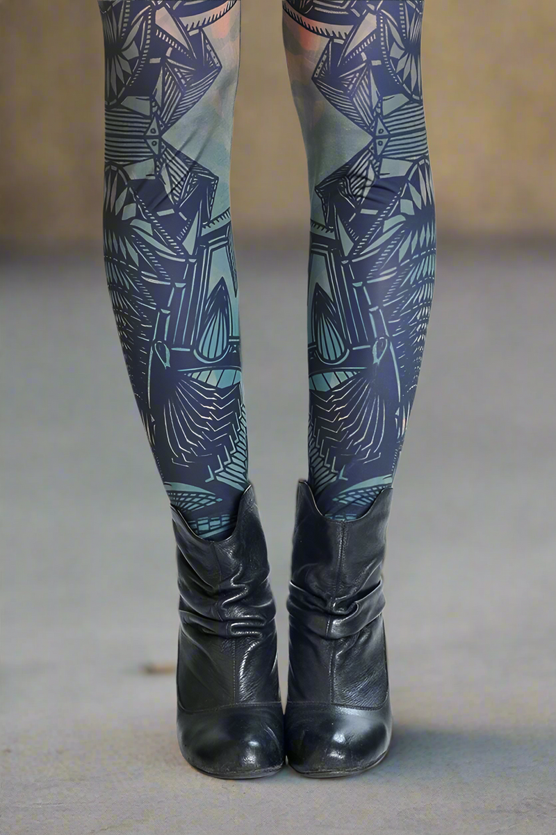 STEAMPANK PRINT LEGGINGS