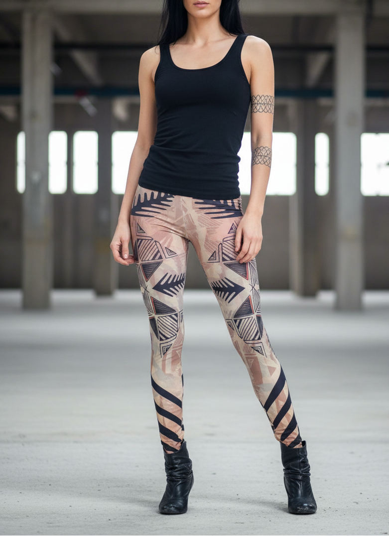 HIGH WAISTED TATTOO LEGGINGS
