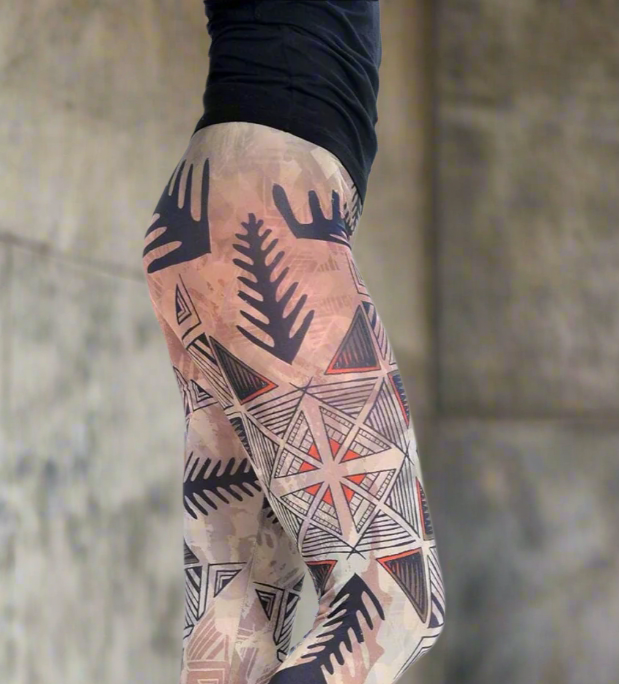 HIGH WAISTED TATTOO LEGGINGS