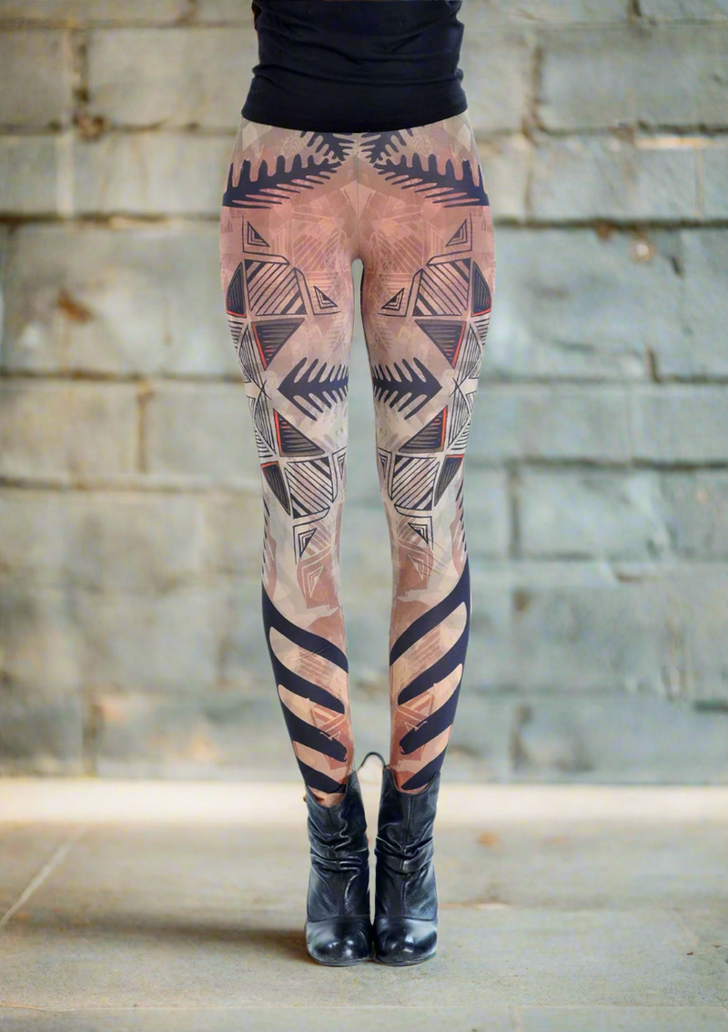 HIGH WAISTED TATTOO LEGGINGS