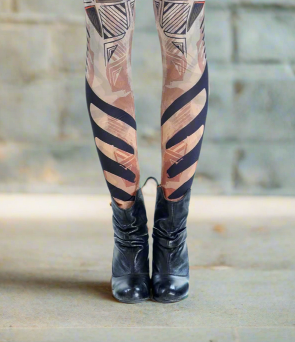 HIGH WAISTED TATTOO LEGGINGS