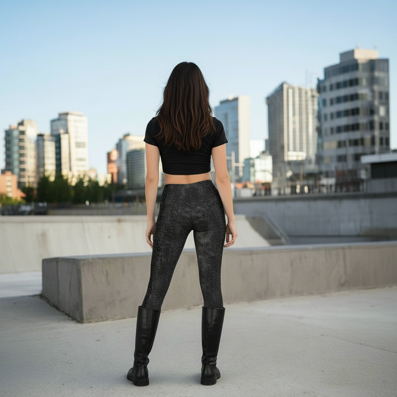 Black Mamba Snake Leggings