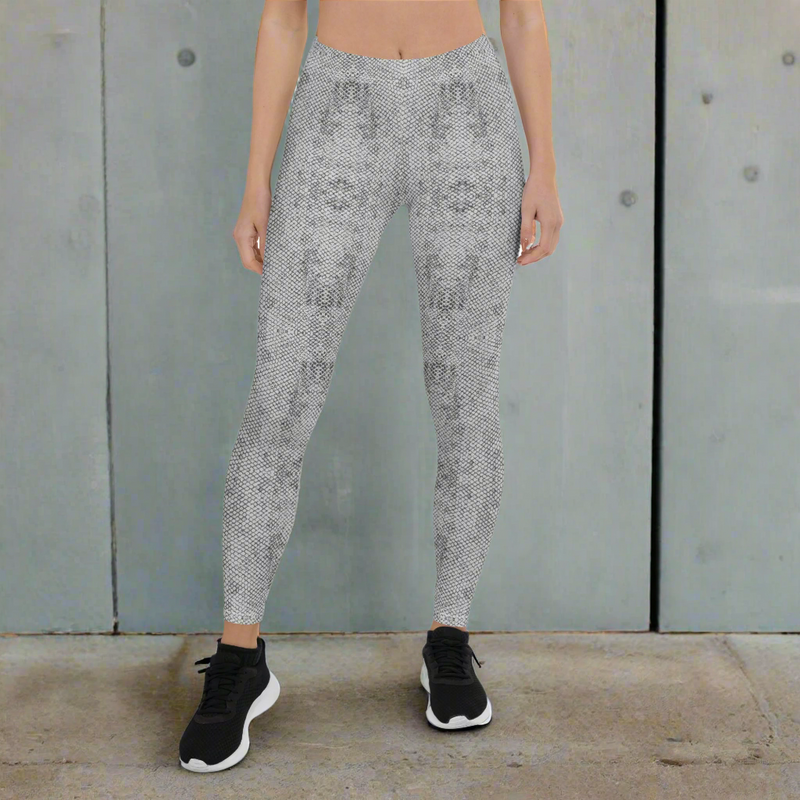 White Mamba Snake Leggings