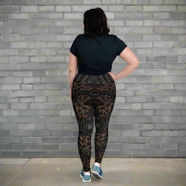 All-Over Print Plus Size Leggings