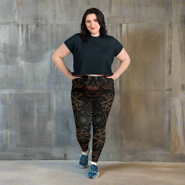 All-Over Print Plus Size Leggings