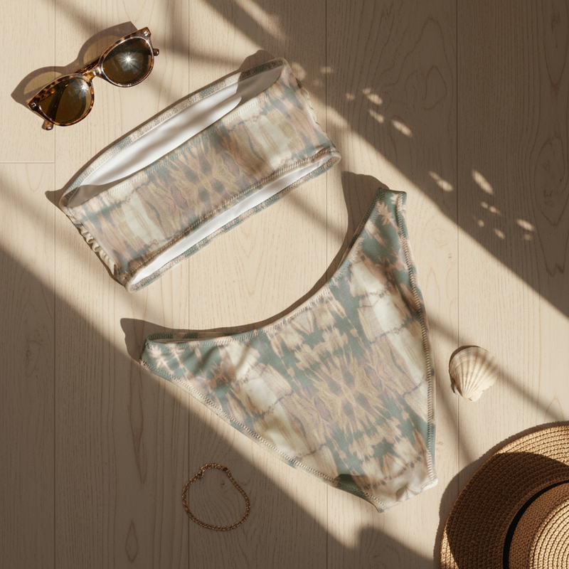 Tie dye maya bandeau bikini
