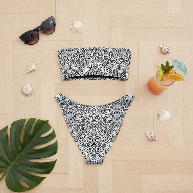 Leopard MAYA bandeau bikini