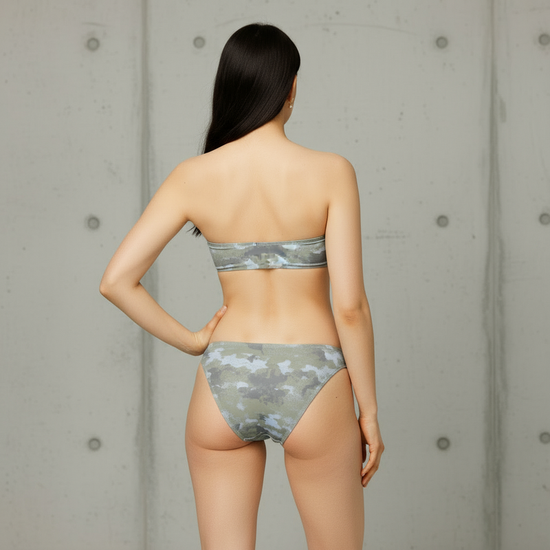 MAYA camouflage bandeau bikini