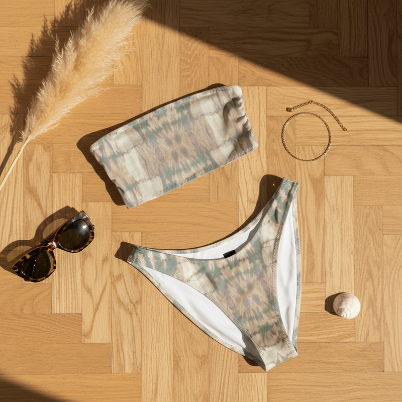 Tie dye maya bandeau bikini