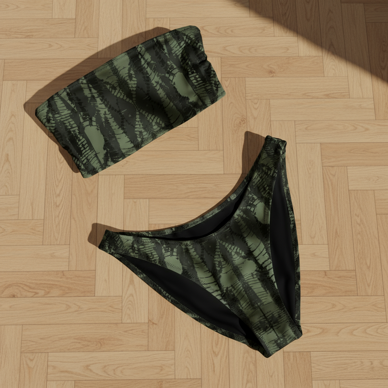 MAYA camouflage  bandeau bikini