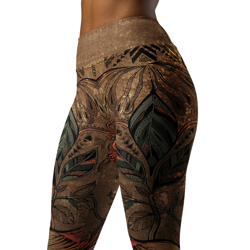 HIGH WAISTED LEGGINGS BIRD DESIGN