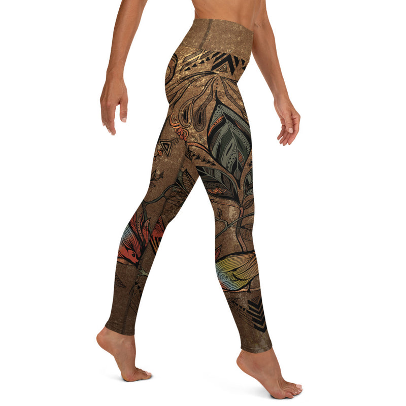 HIGH WAISTED LEGGINGS BIRD DESIGN