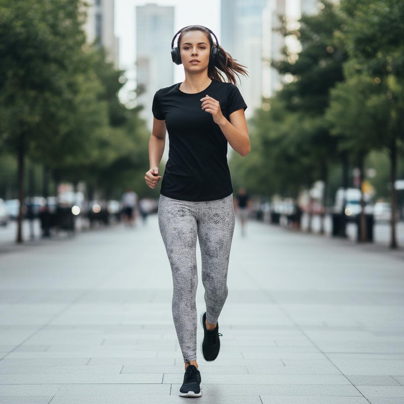 White Mamba Snake Leggings