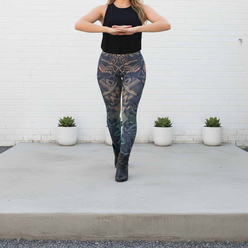 STEAMPANK PRINT LEGGINGS