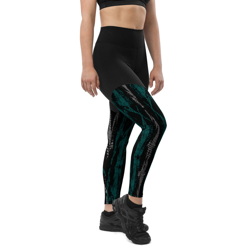 Skater Tie Dye Sports Leggings