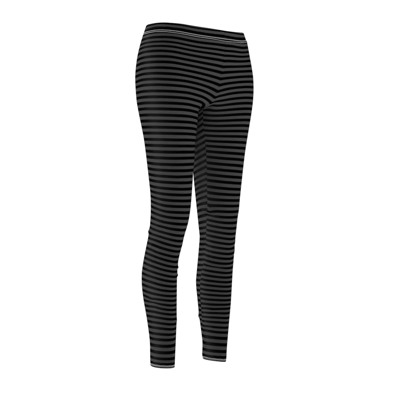 BLACK & GREY STRIPES YOGA Gaya Leggings