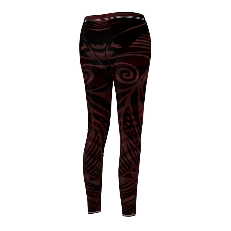 HIGH WAISTED GAYA LEGGINGS FEATHERS PRINT