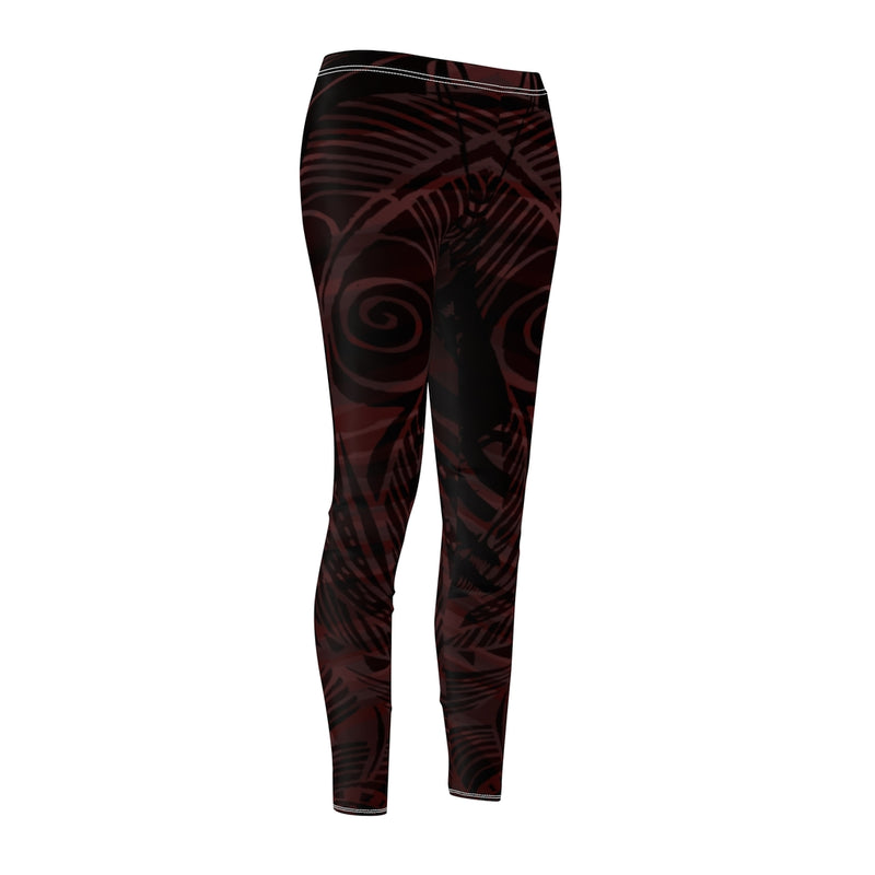 HIGH WAISTED GAYA LEGGINGS FEATHERS PRINT