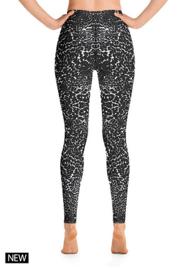 BLACK & WHITE LEOPARD Yoga Leggings