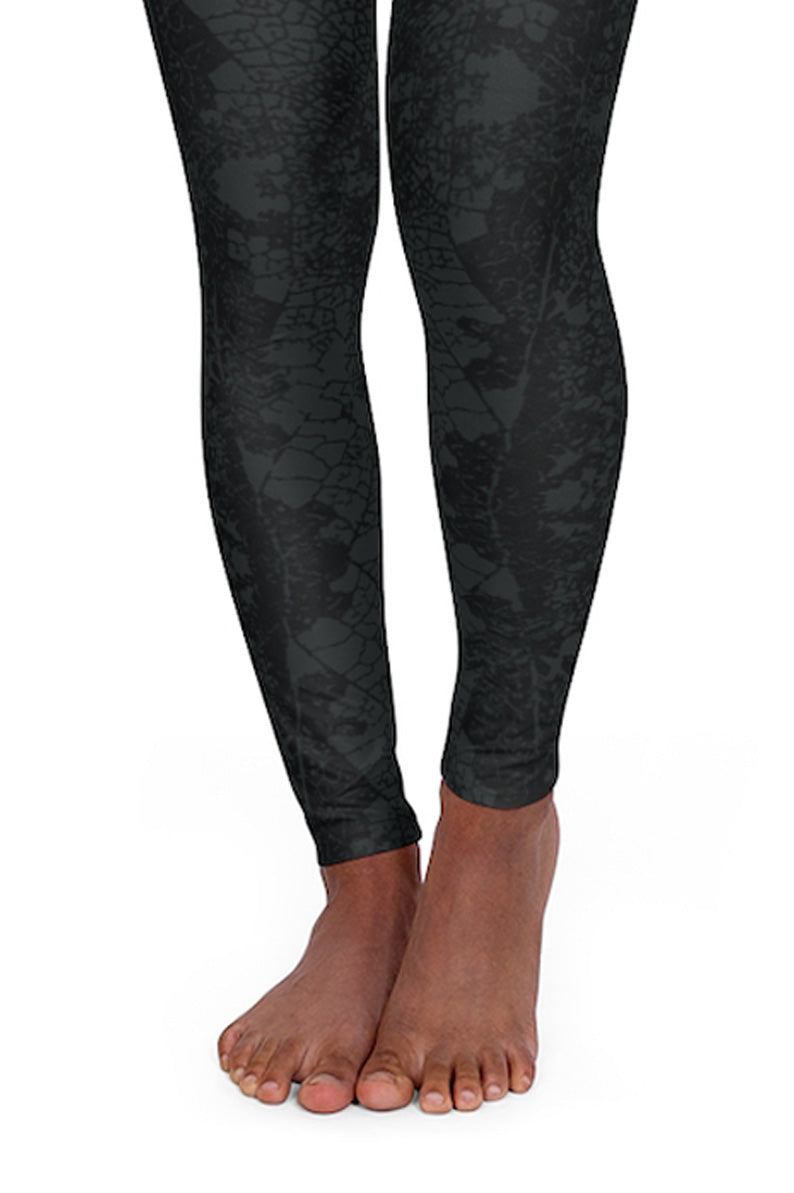 HIGH WAIST FUSION LEGGINGS BLACK LEOPARD PATTERN