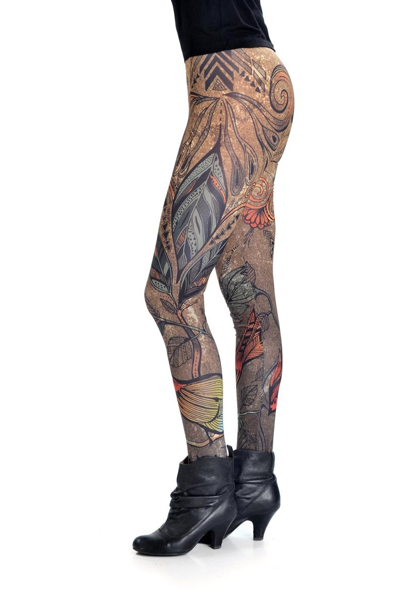 HIGH WAISTED LEGGINGS BIRD DESIGN