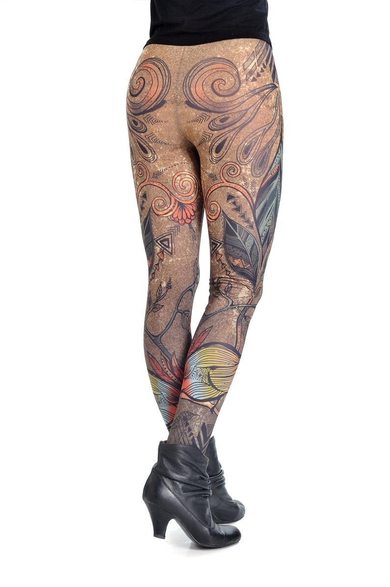 HIGH WAISTED LEGGINGS BIRD DESIGN