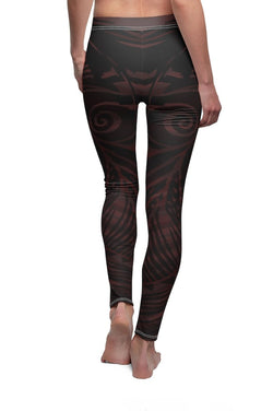 HIGH WAISTED GAYA LEGGINGS FEATHERS PRINT