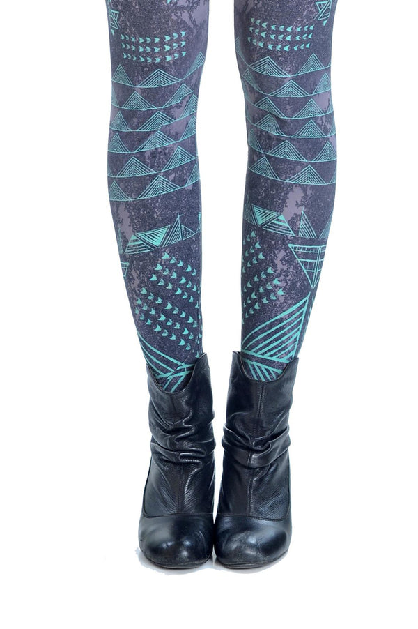 PRINTED HIGH WAISTED CARETA GEOMETRIC LEGGINGS