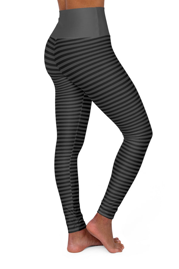 STRIPES HIGH WAIST FUSION LEGGINGS