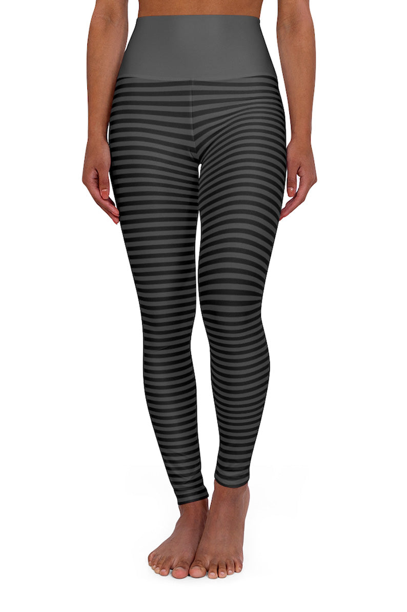 STRIPES HIGH WAIST FUSION LEGGINGS