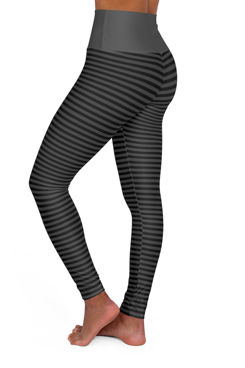 STRIPES HIGH WAIST FUSION LEGGINGS