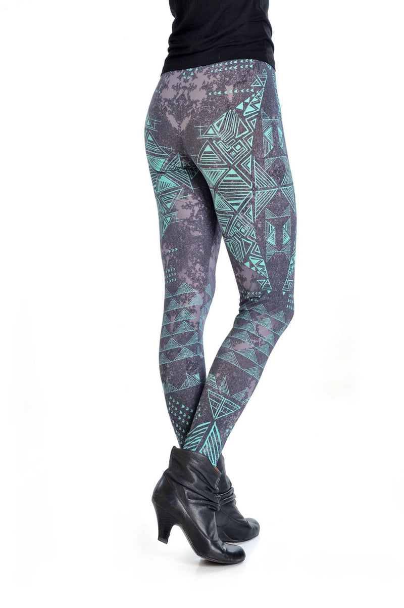 PRINTED HIGH WAISTED CARETA GEOMETRIC LEGGINGS