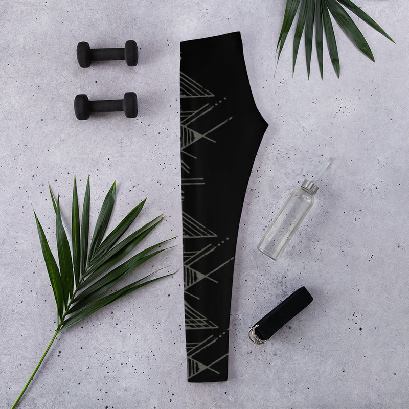 Black Totem Yoga Leggings