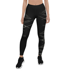 Black Totem Yoga Leggings