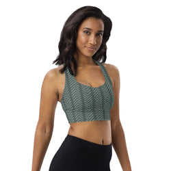 Stylish Khaki Boho Sports Bra