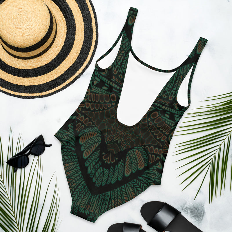 Peacock One-Piece Swimsuit