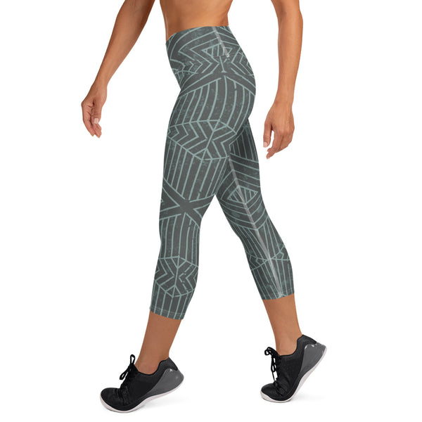 Geo Yoga Capri Leggings