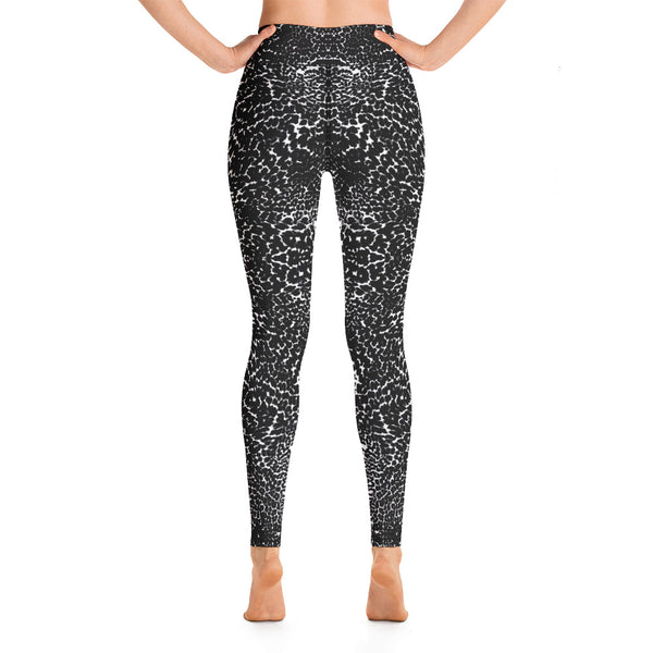 BLACK & WHITE LEOPARD Yoga Leggings