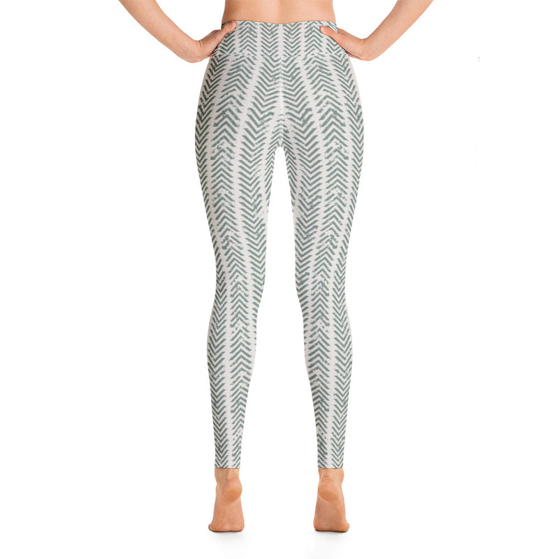 Khaki Boho Yoga Leggings – iffi creations