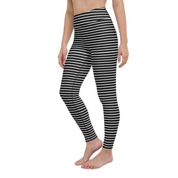 BLACK & WHITE STRIPES Yoga Leggings