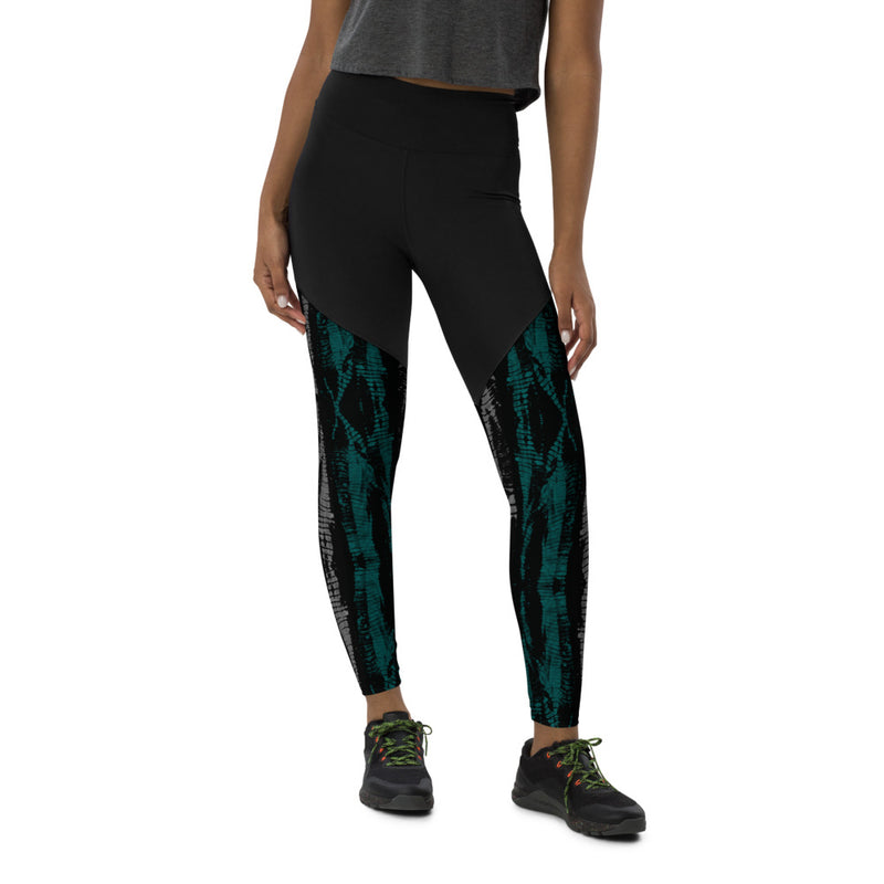 Skater Tie Dye Sports Leggings