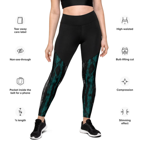 Skater Tie Dye Sports Leggings