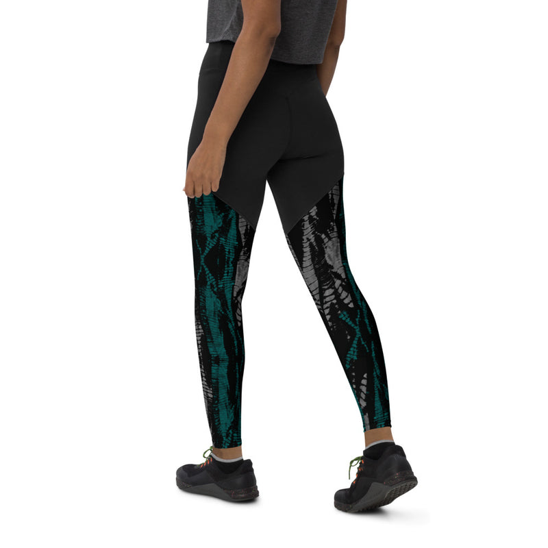 Skater Tie Dye Sports Leggings