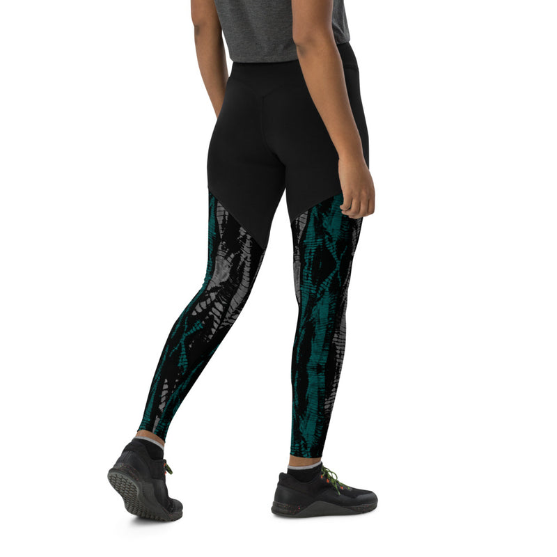 Skater Tie Dye Sports Leggings